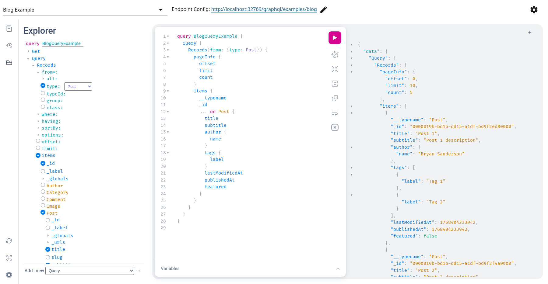 GraphQL Explorer